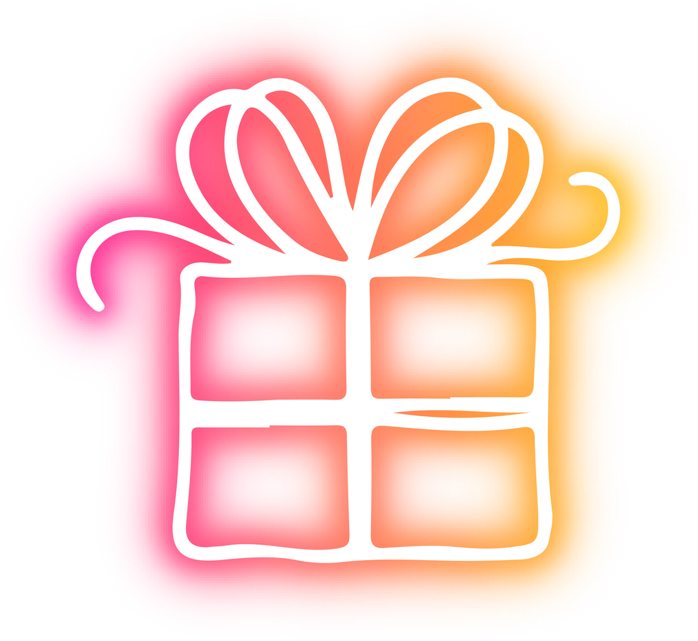 Set of Christmas neon