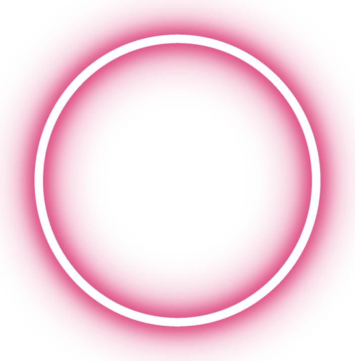 Pink Neon Circle Icon